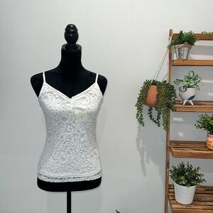 Lace camisole, double layered. Brand new